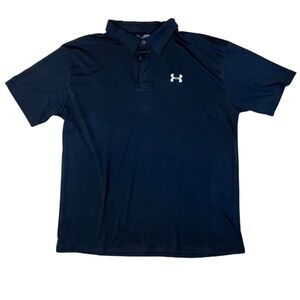 Under Armour black short-sleeve polo in size M